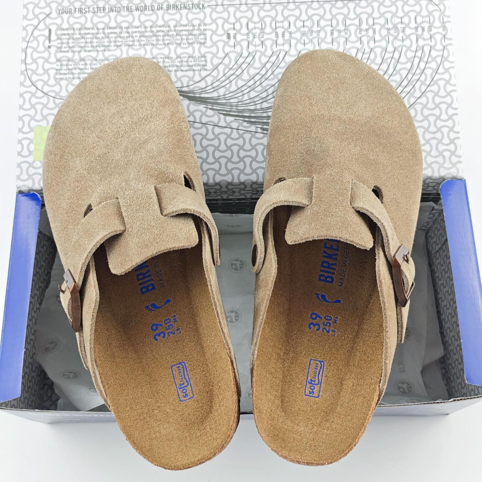 Birkenstock Boston Suede Clog Taupe Narrow/Wide Women’s and Men’s Shoes