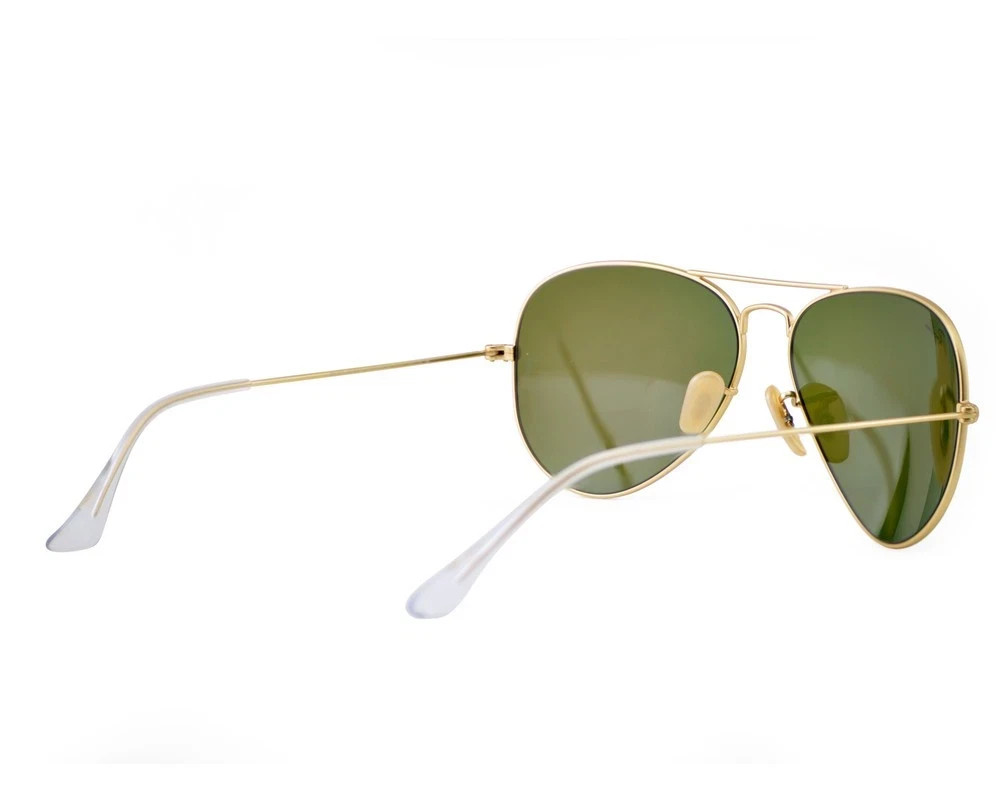Ray-Ban Sunglasses RB3025 Aviator Flash Gold Frame Blue Flash Lens 58mm Unisex