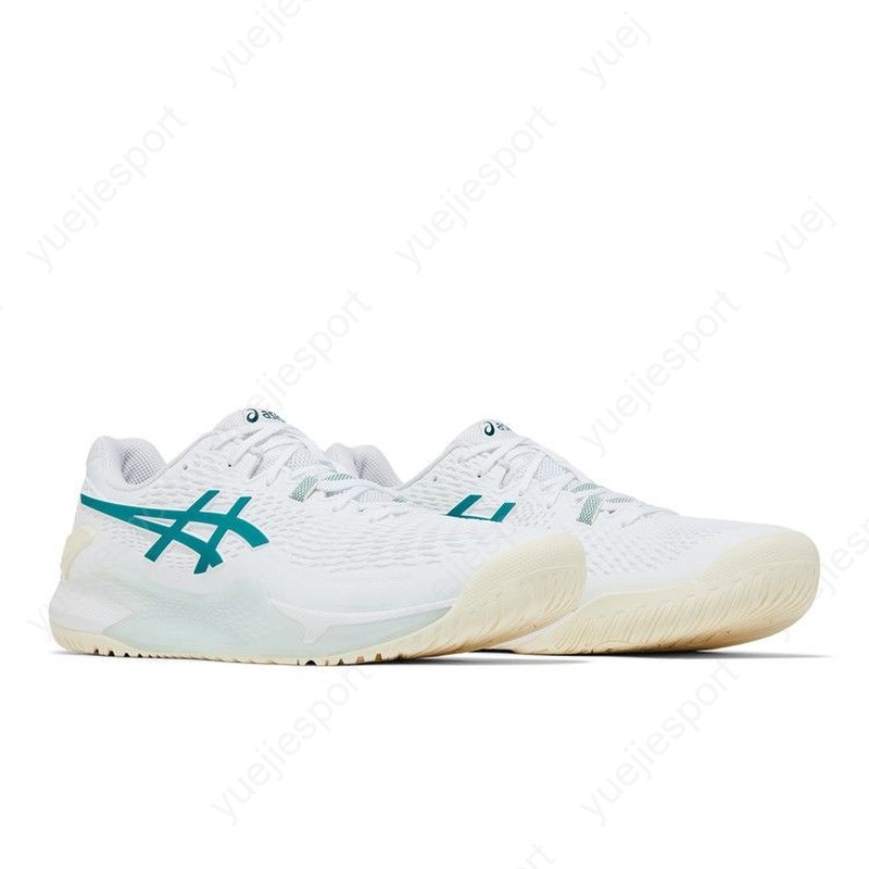 ASICS Gel Resolution 9 White Pitch Green 1041A435-101