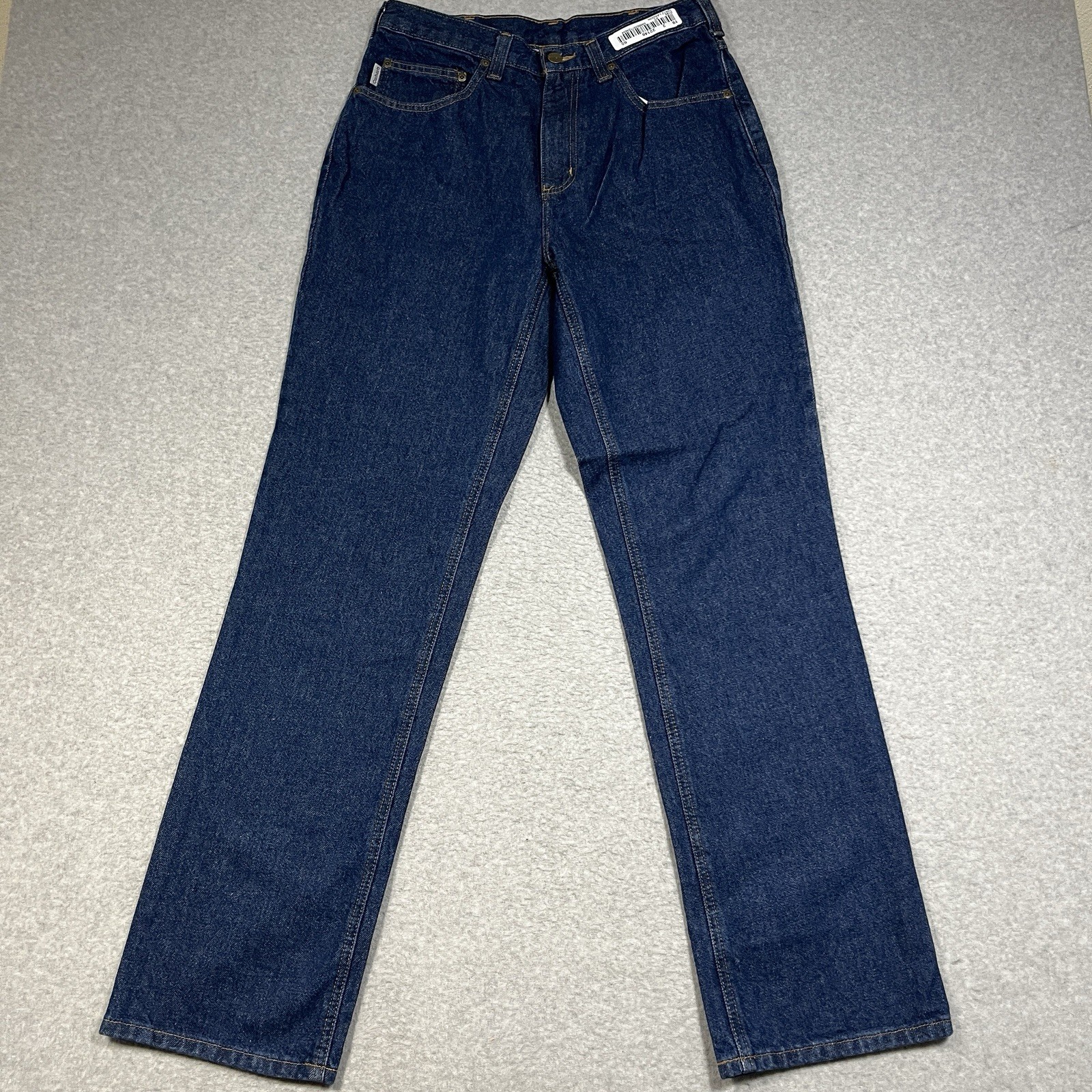 Carhartt Jeans Mens 30×32 Blue Relaxed Fit 100% Cotton Denim Workwear Dark NWT