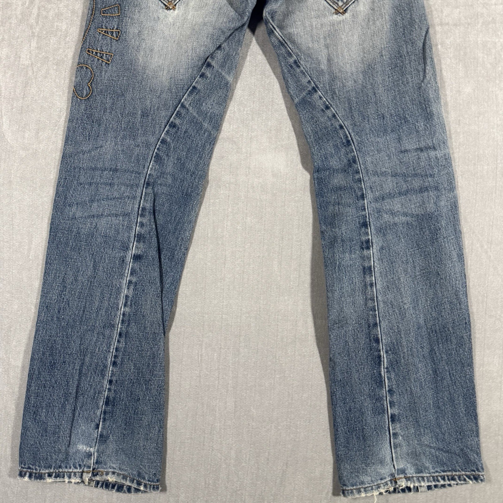 RARE Levi’s Engineered Jeans Twisted Denim Vintage 1999 Mens 30×33 Indigo Skull