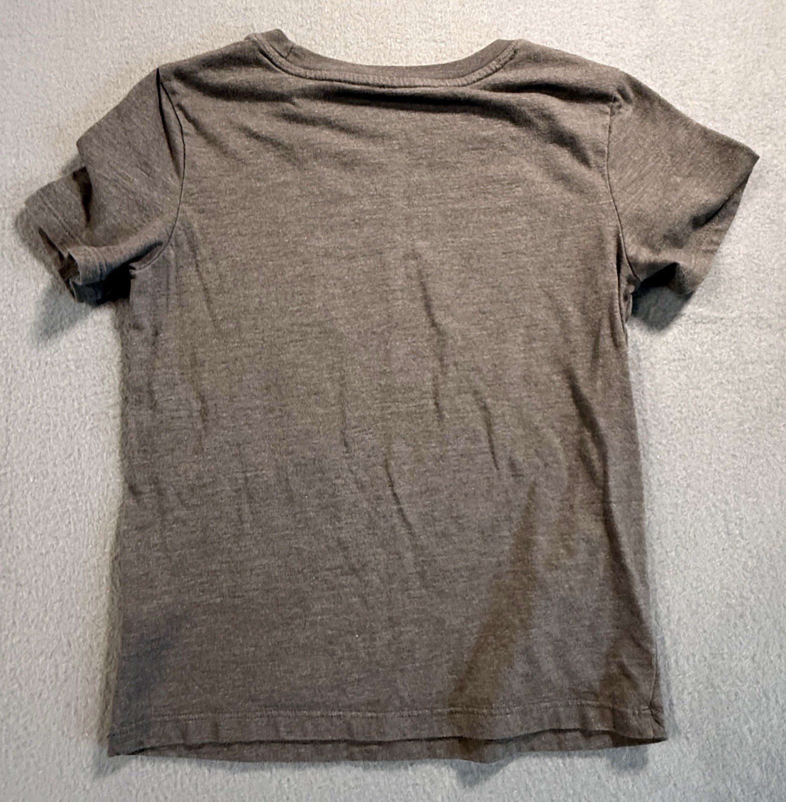 Cat & Jack Boys S (6/7) Gray Crew Neck Short Sleeve Dinosaur Graphic T-Shirt