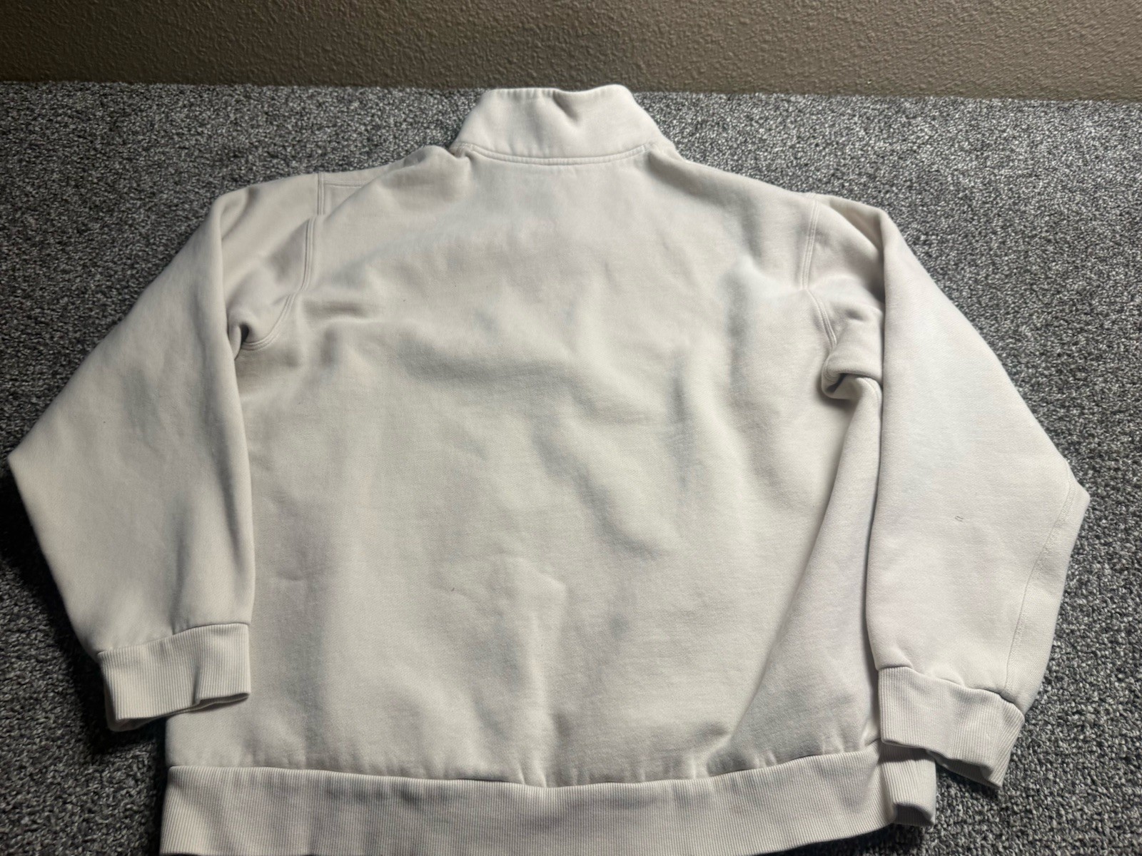 Lululemon Sweater Half Zip Pullover XL Beige Oversized Fleece 1/4 Zip LM3DTCS
