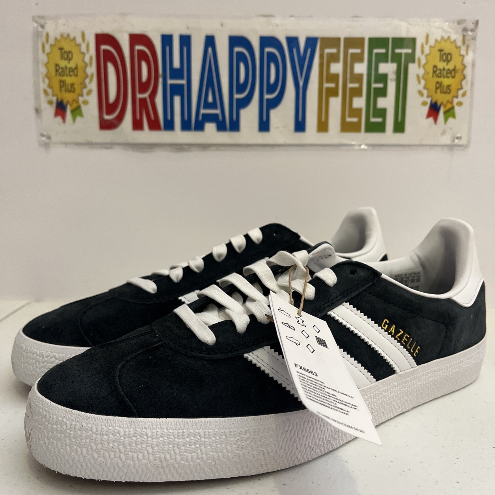 Adidas Originals Gazelle ADV Men’s Casual Shoes Black FX6563 New