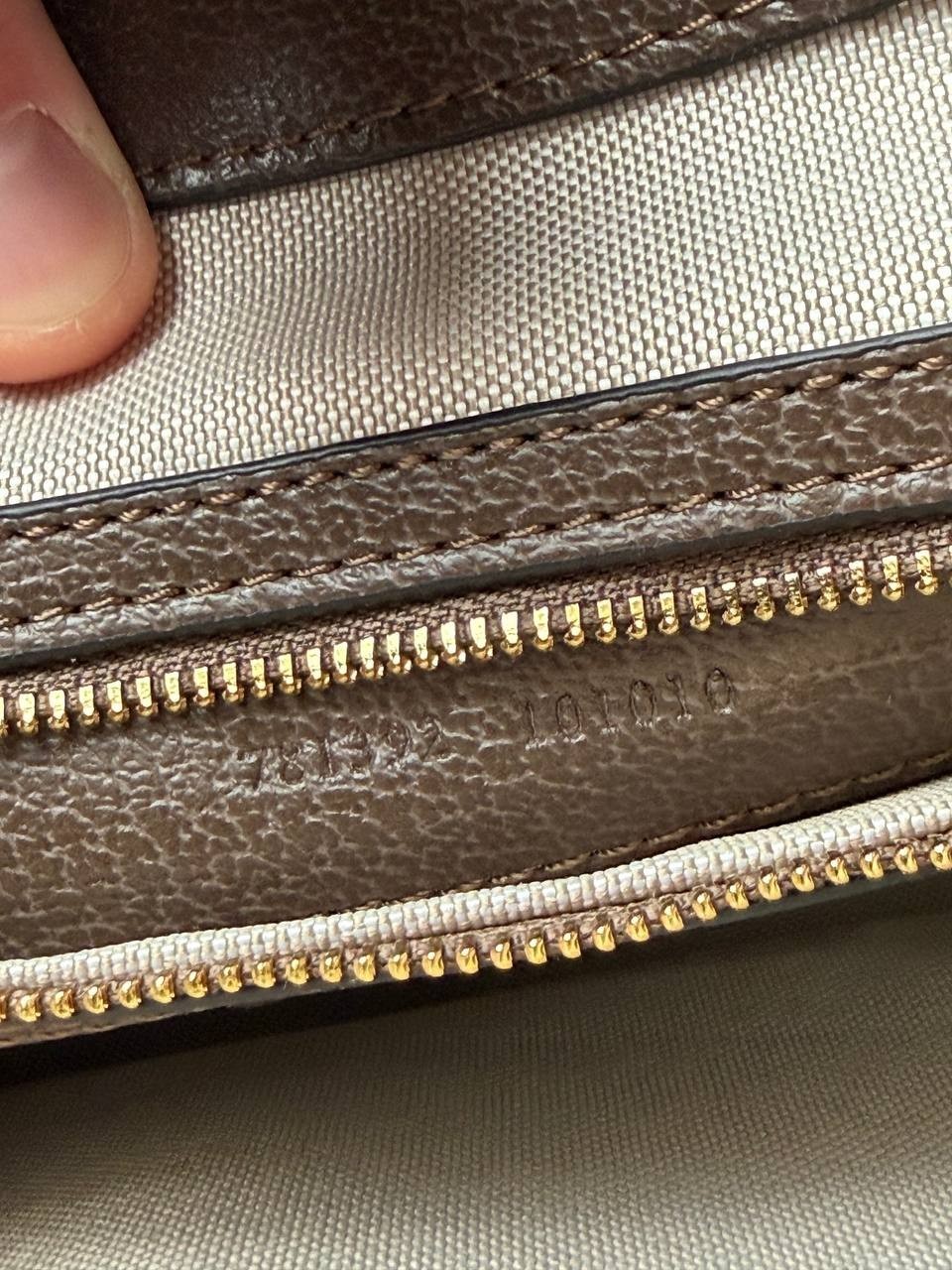 GUCCI Ophidia Large Beige/Ebony GG Shoulder Bag