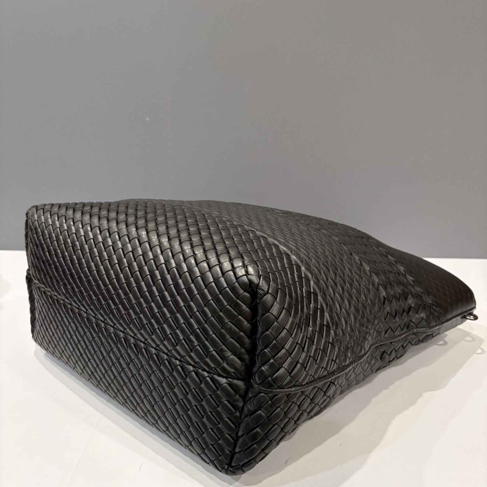 Bottega Veneta Tote Bag Black Lambskin Intrecciato Nappa (ym030126e3)