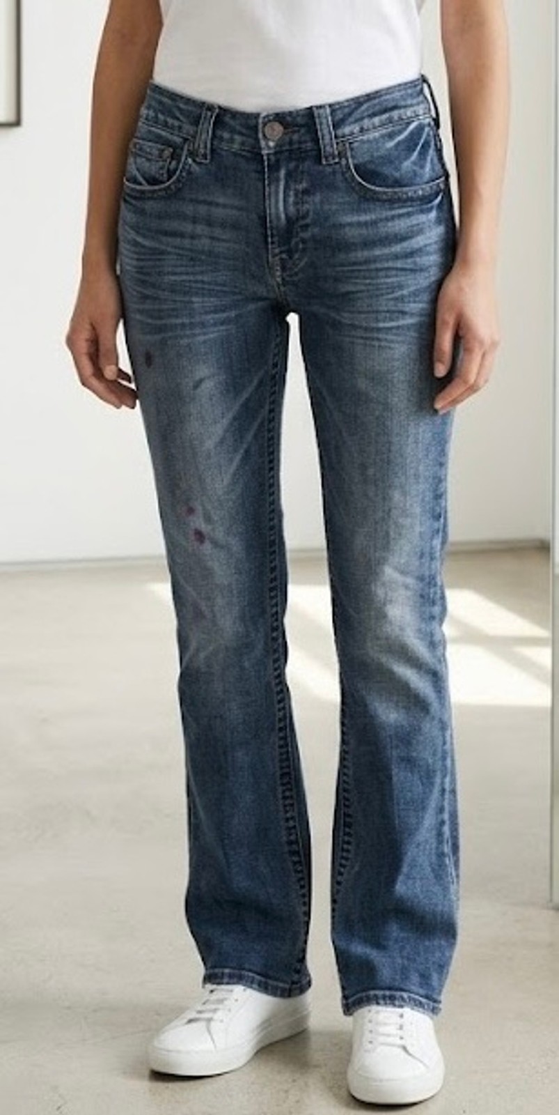 Flypaper Boot Cut Jeans W29 x L32 Casual Comfortable Denim Faded Blue