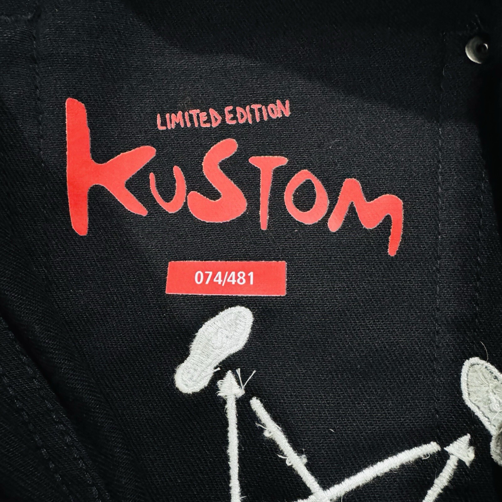Ksubi X KUSTOM Van Winkle Black Ace Slice Rose Jeans Limited Edition 074/481