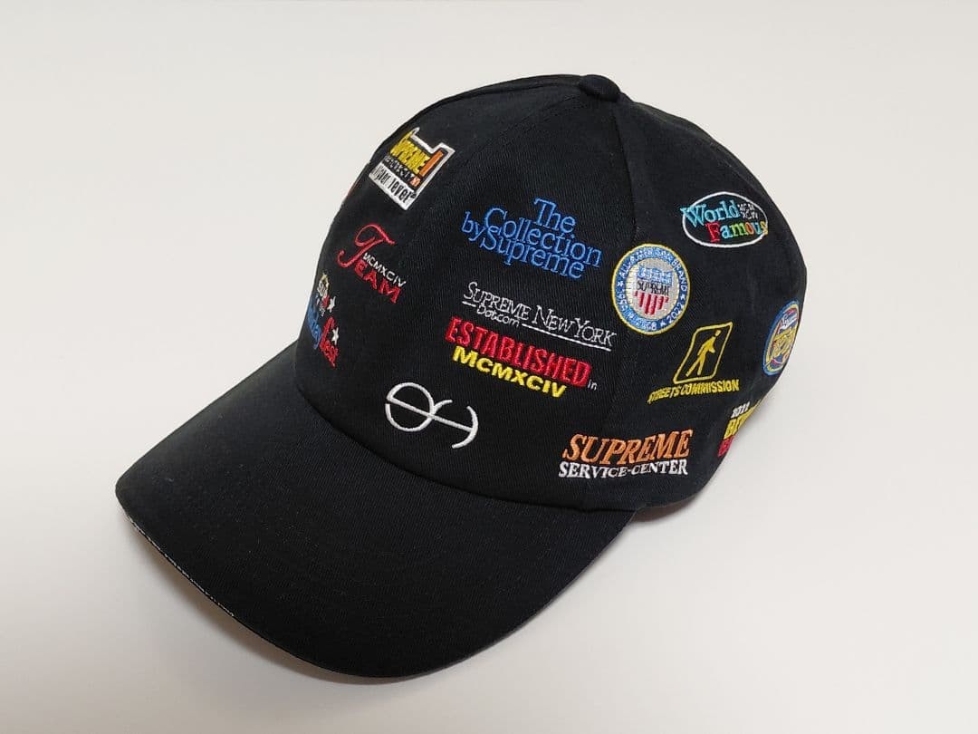 FW22 Supreme Sponsors 6-Panel Cap in Black [Adjustable/VG] Limited From JAPAN
