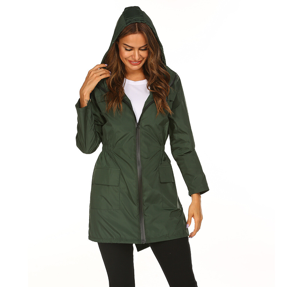 Waterproof Light Raincoat Hooded Windbreaker Mountaineering Jacket Women’S Jacke