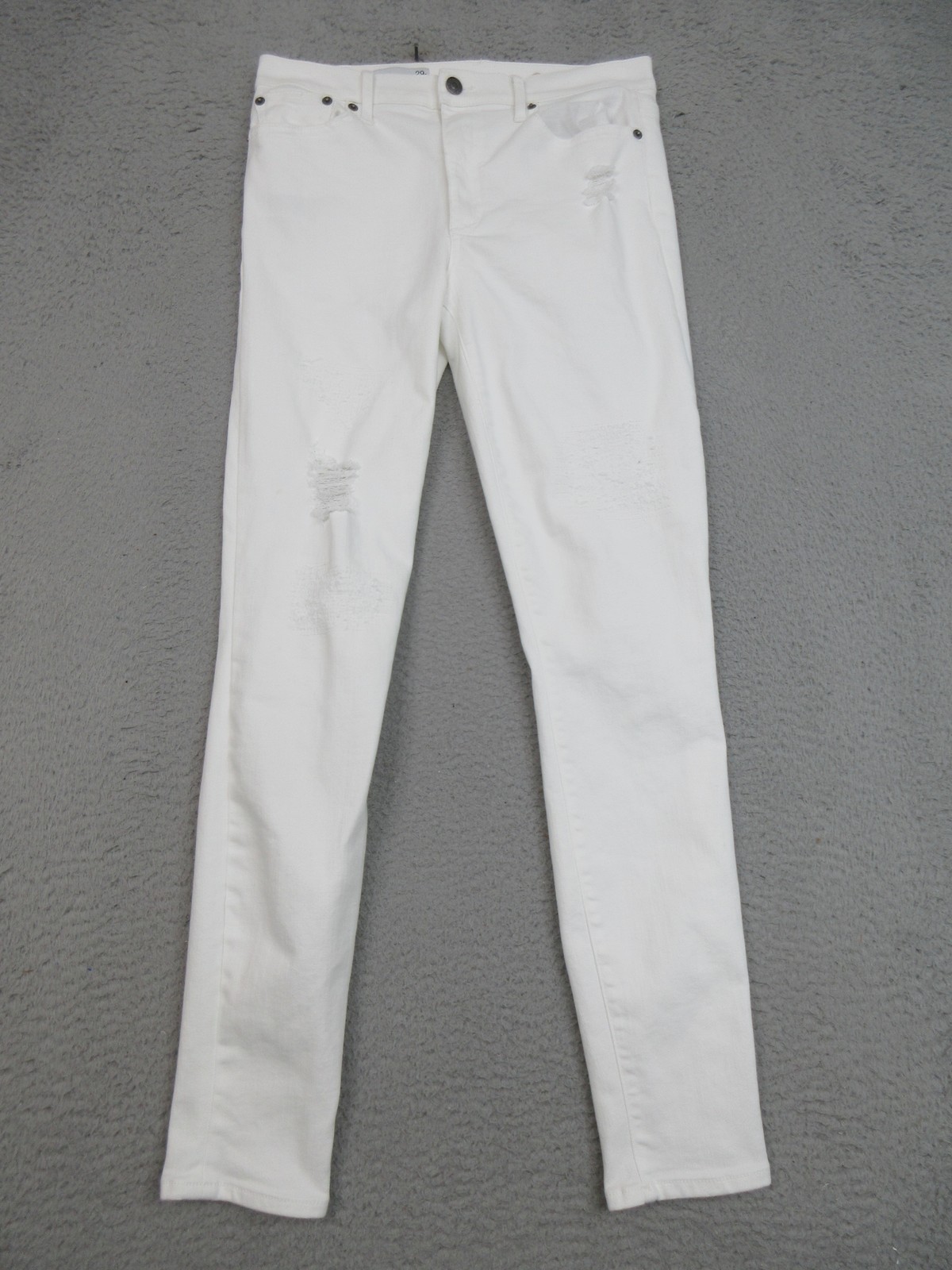 Gap Jeans Womens 29 Resolution True Skinny High Rise Distressed Denim Pants