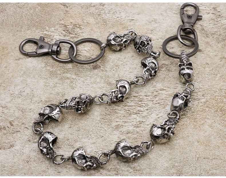 Punk Trousers Pants Chain for Biker Heavy Chain Belt Security Goth Accessories