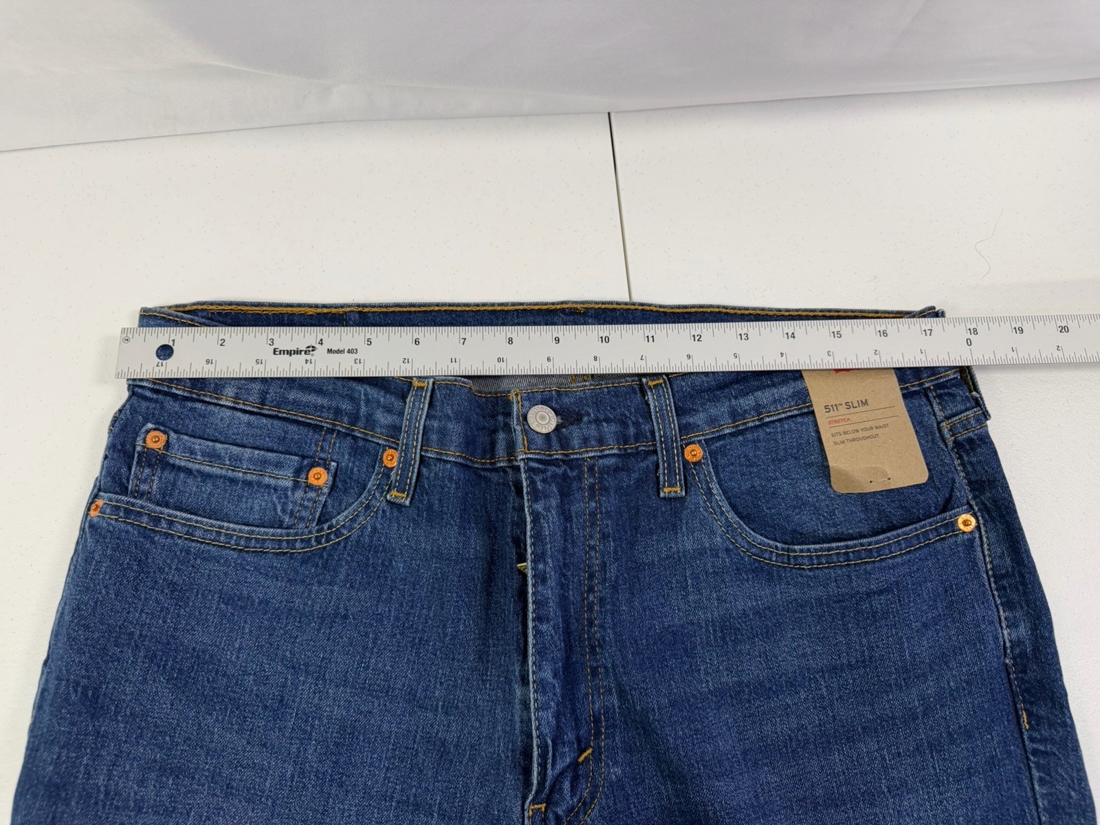Levi’s Jeans Men’s 36X30 Slim Stretch jeans Dark Wash New With Tags
