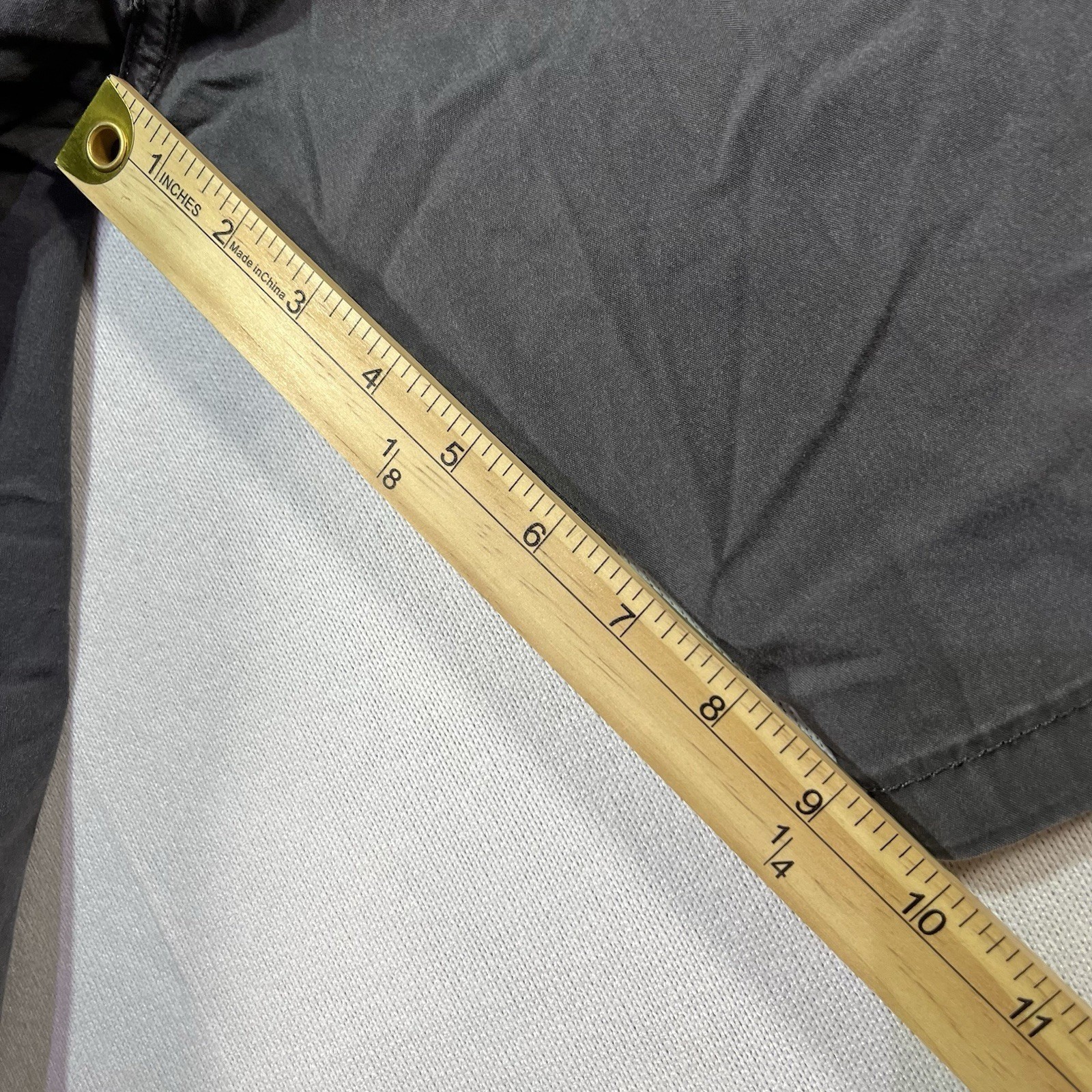 Wrangler Mens Cargo Shorts Size 36 Grey Charcoal Nylon Poly Stretch Y2K Baggy