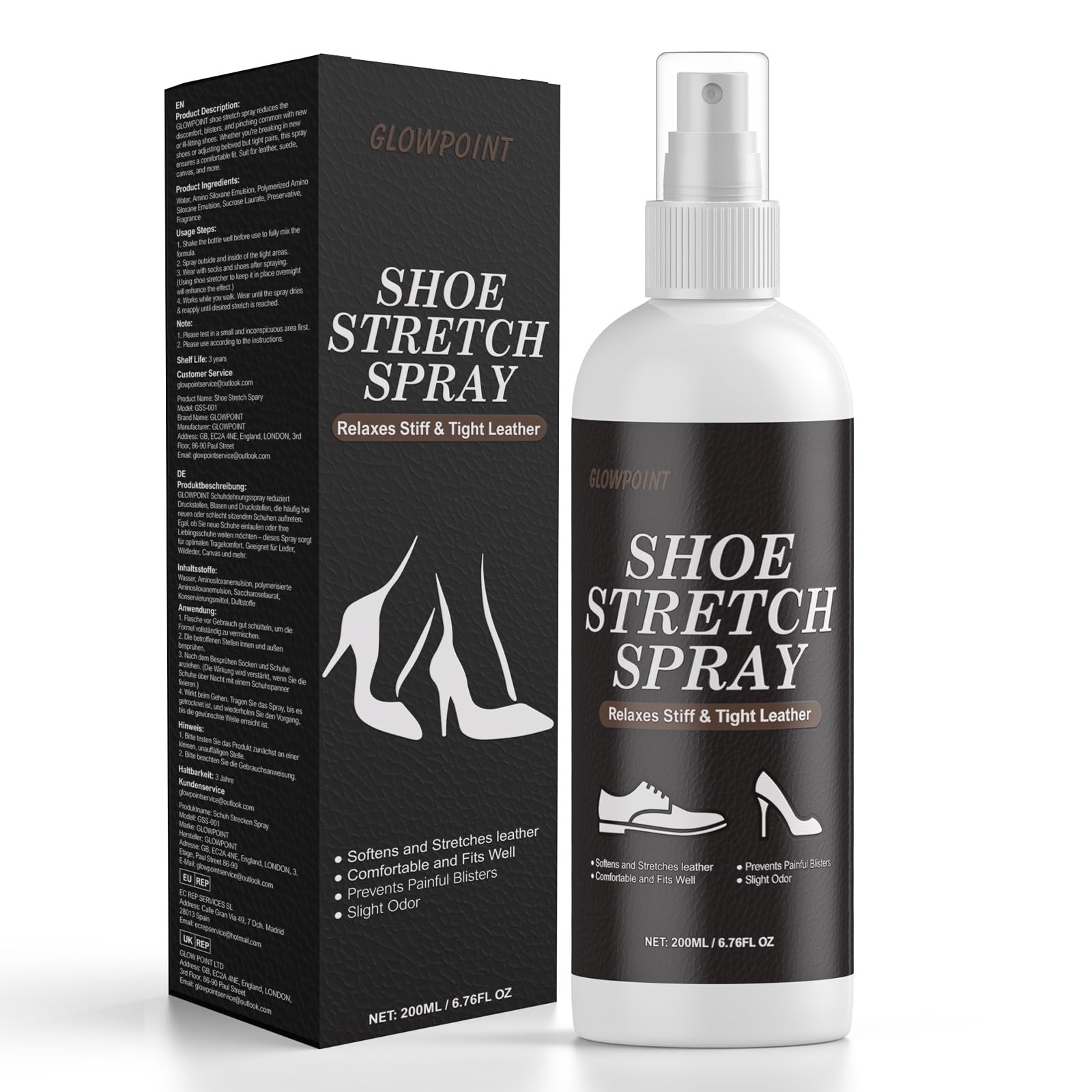 Shoe Stretch Spray, 7.05 oz Boot Stretch Spray for Man and Woman, Professiona…