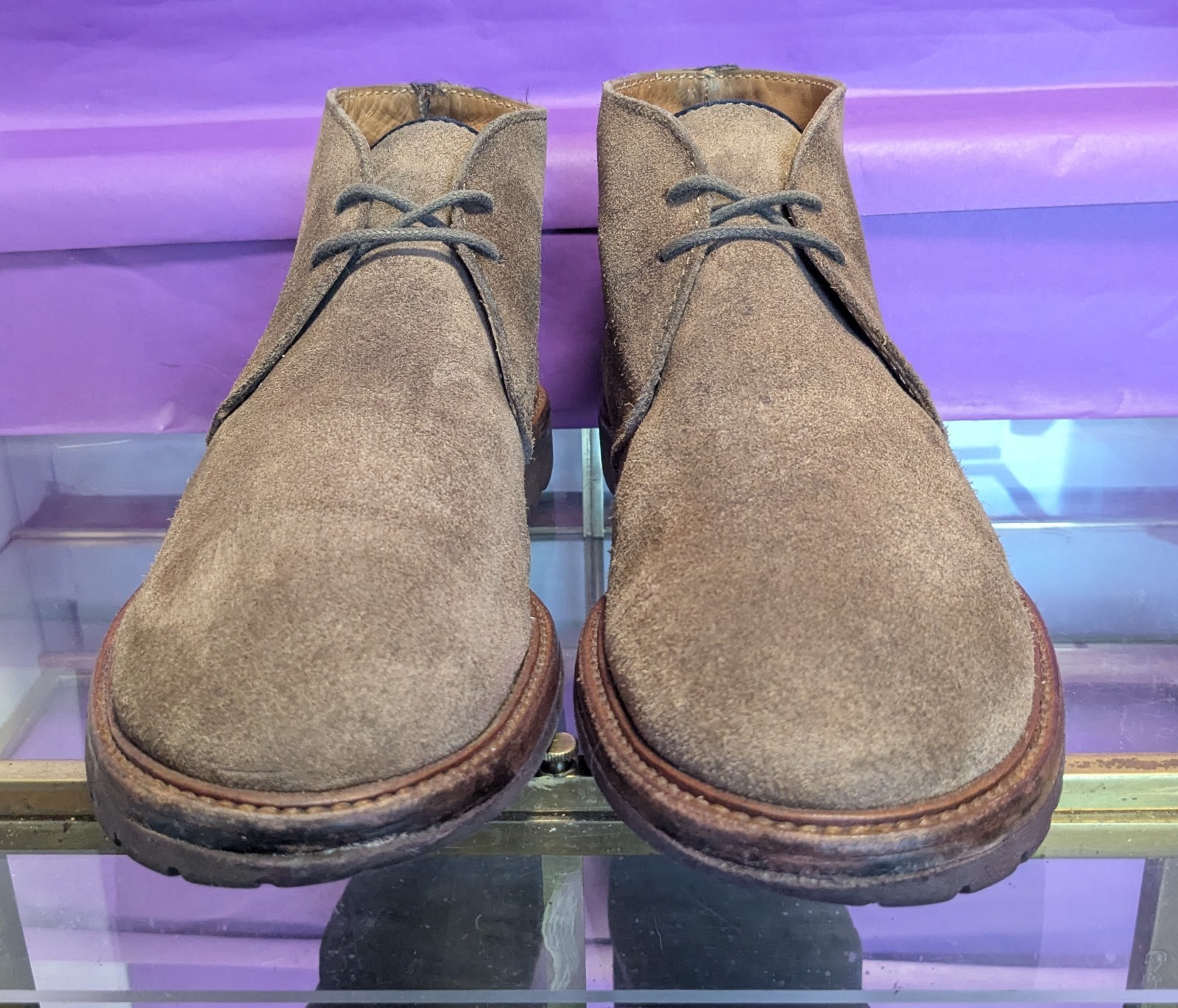 Brunello Cucinelli Brown Suede Desert Boots Men’s 45 Made in Italy Vibram