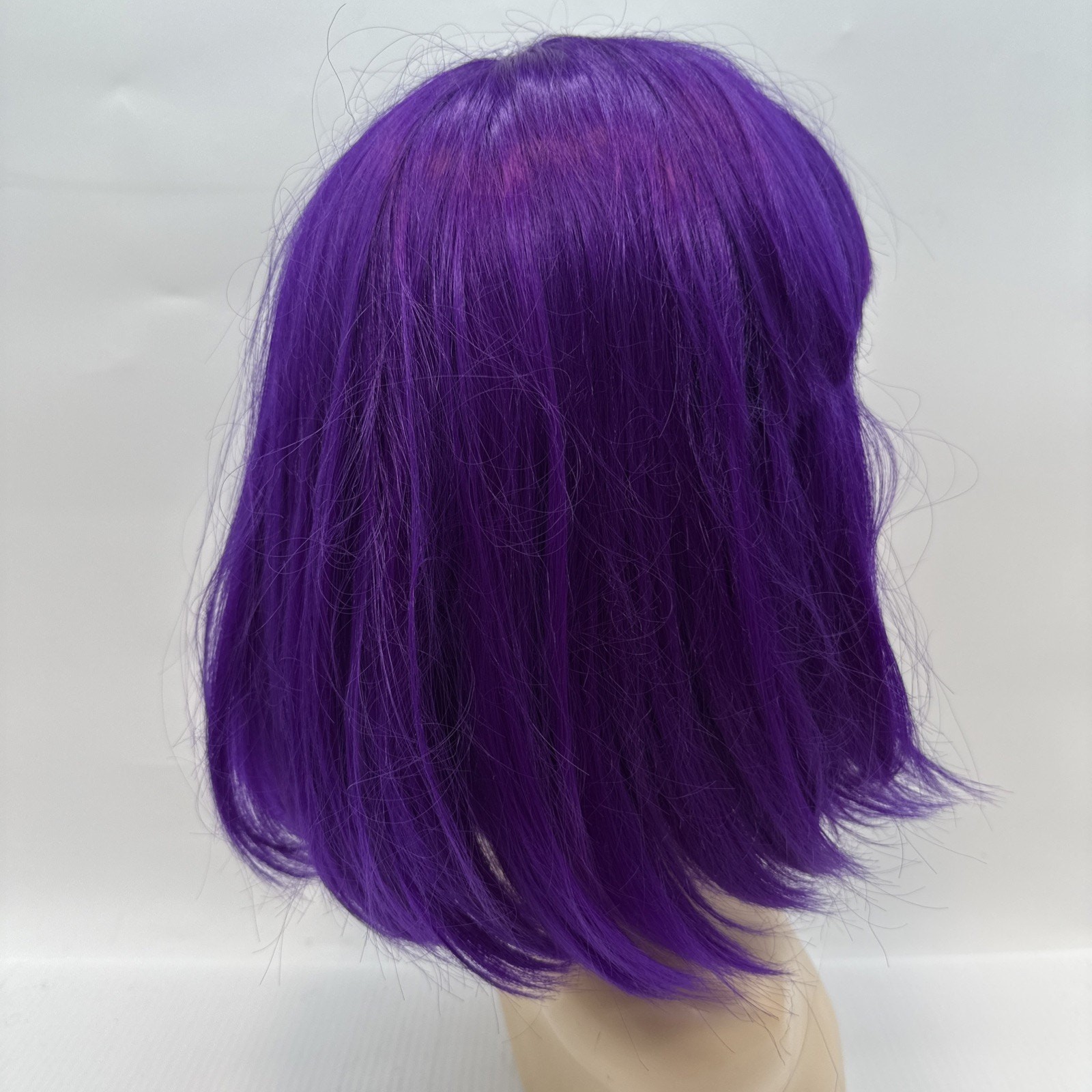 Wig Purple Bob Style Synthetic Fiber Mardi Gras Costume Cos Play Halloween Wig
