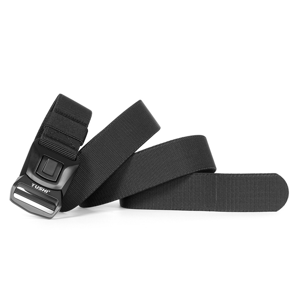 Lightweight Rigid Nylon Belt: Instant-Release Alloy Buckle, Breathable Comfort