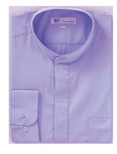 Mens’ mandarin collar ( banded collar) dress shirt Fotino Landi/TDC SG01