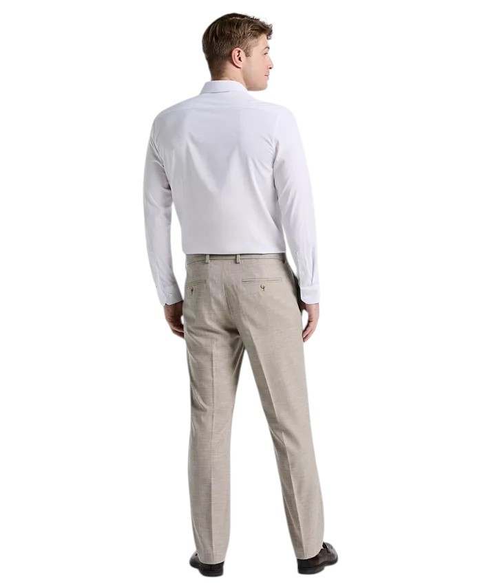 Perry Ellis Portfolio Mens Modern fit Dress Pants 32 / 30 Beige Solid