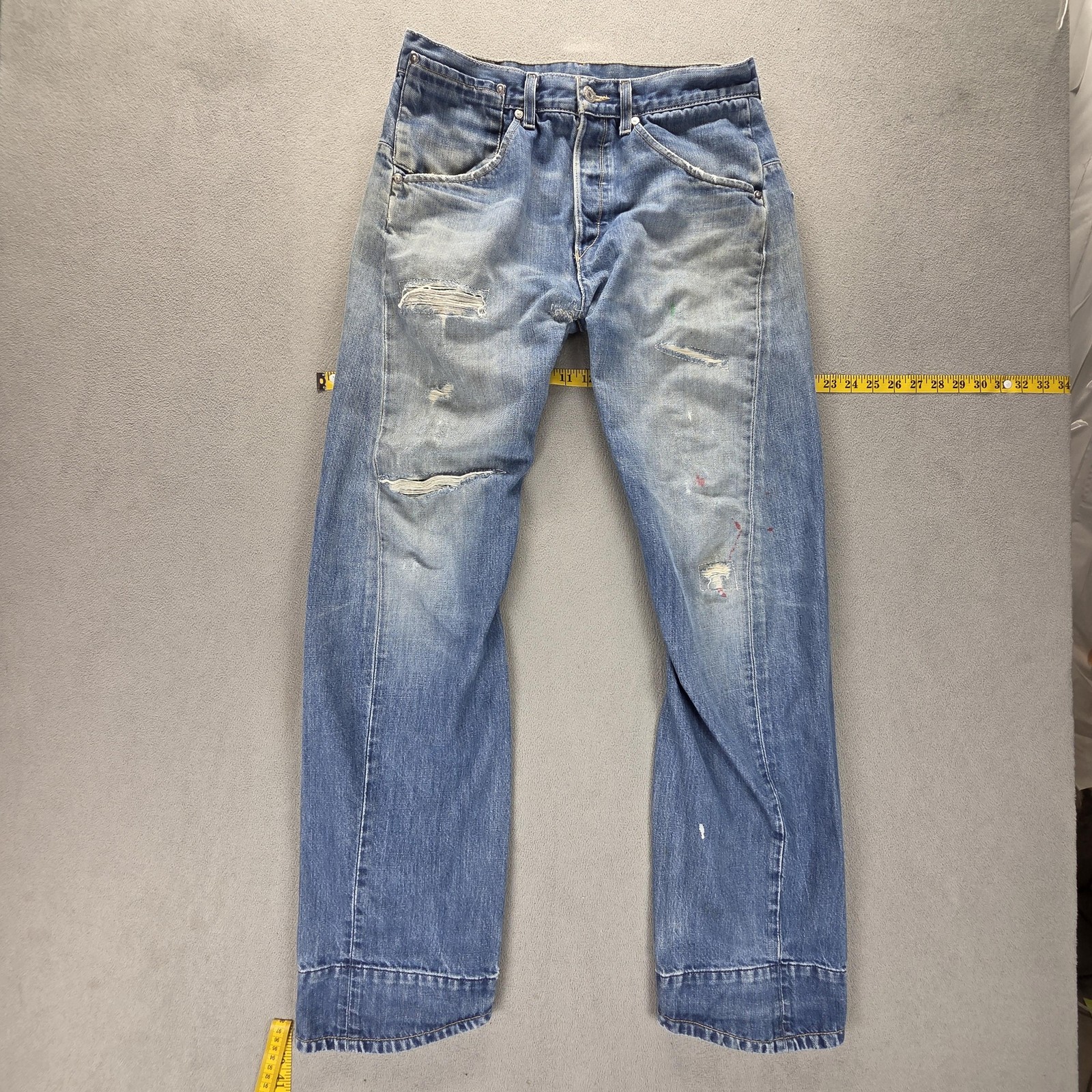 Vintage Levis Engineered Jeans Mens 32×32 Blue Twisted Medium Wash Button Fly