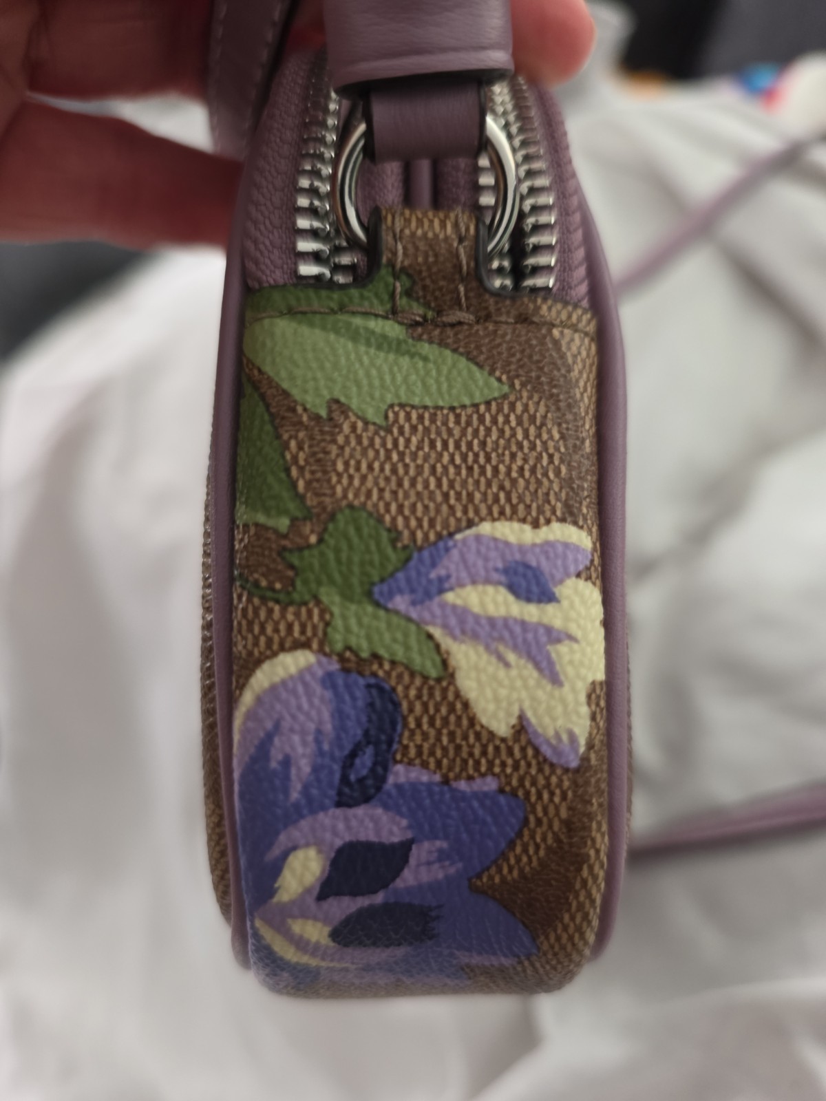 Coach Floral Print Pink Mini Jamie Camera Bag Crossbody Bag