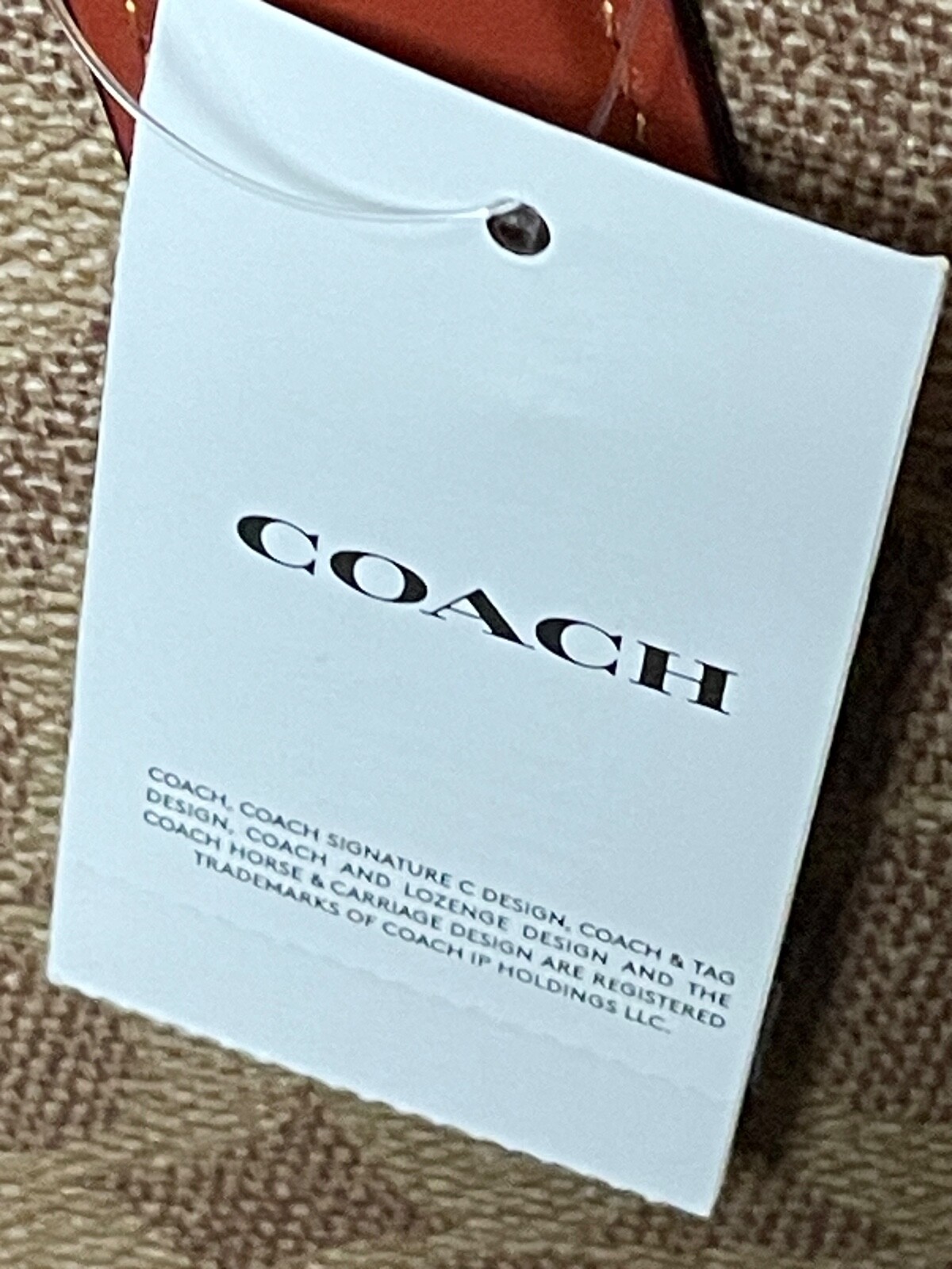 Coach Signature Willow Tote Womens Tan Rust Handbag Logo Roomy Fits Laptop