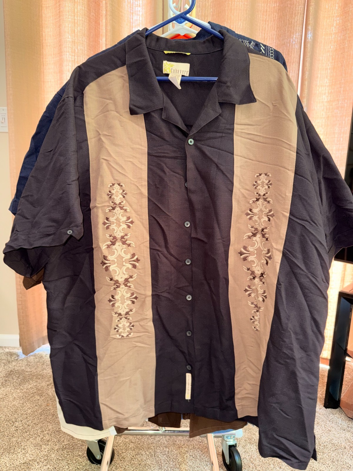 Cubavera XXLT Black and Brown Button Down – Pre-Owned