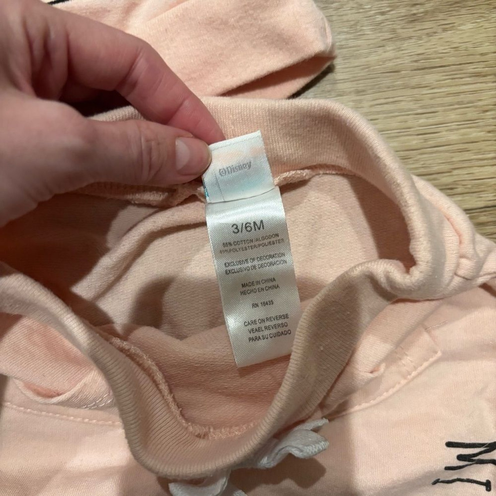 Disney Peach Minnie Mouse Hooded Two-Piece Set