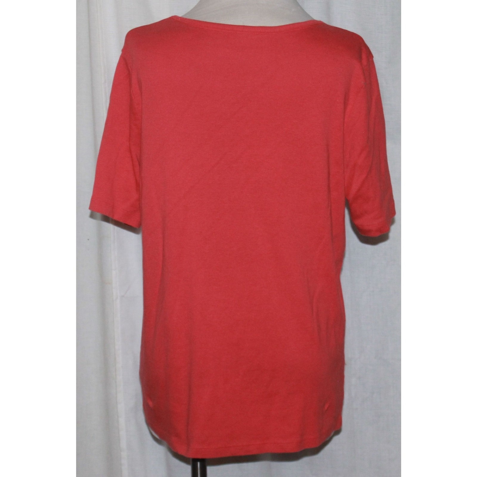 Women’s White Stag Coral 100% Cotton Short Sleeve Tee Size XL