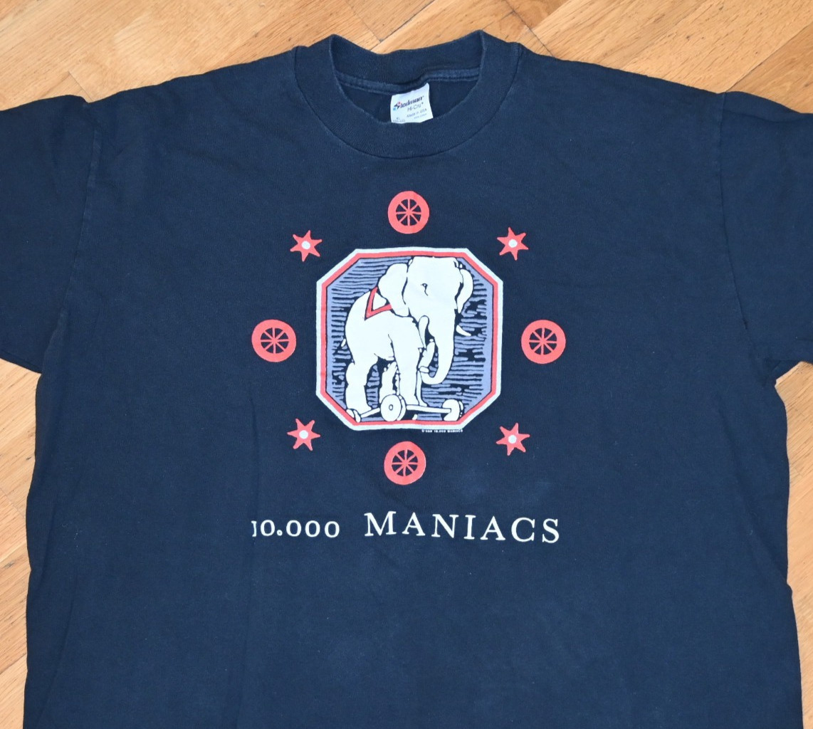 *1980’s 10,000 MANIACS* vtg Rare 1989 Concert Tour t-shirt (XL) Natalie Merchant