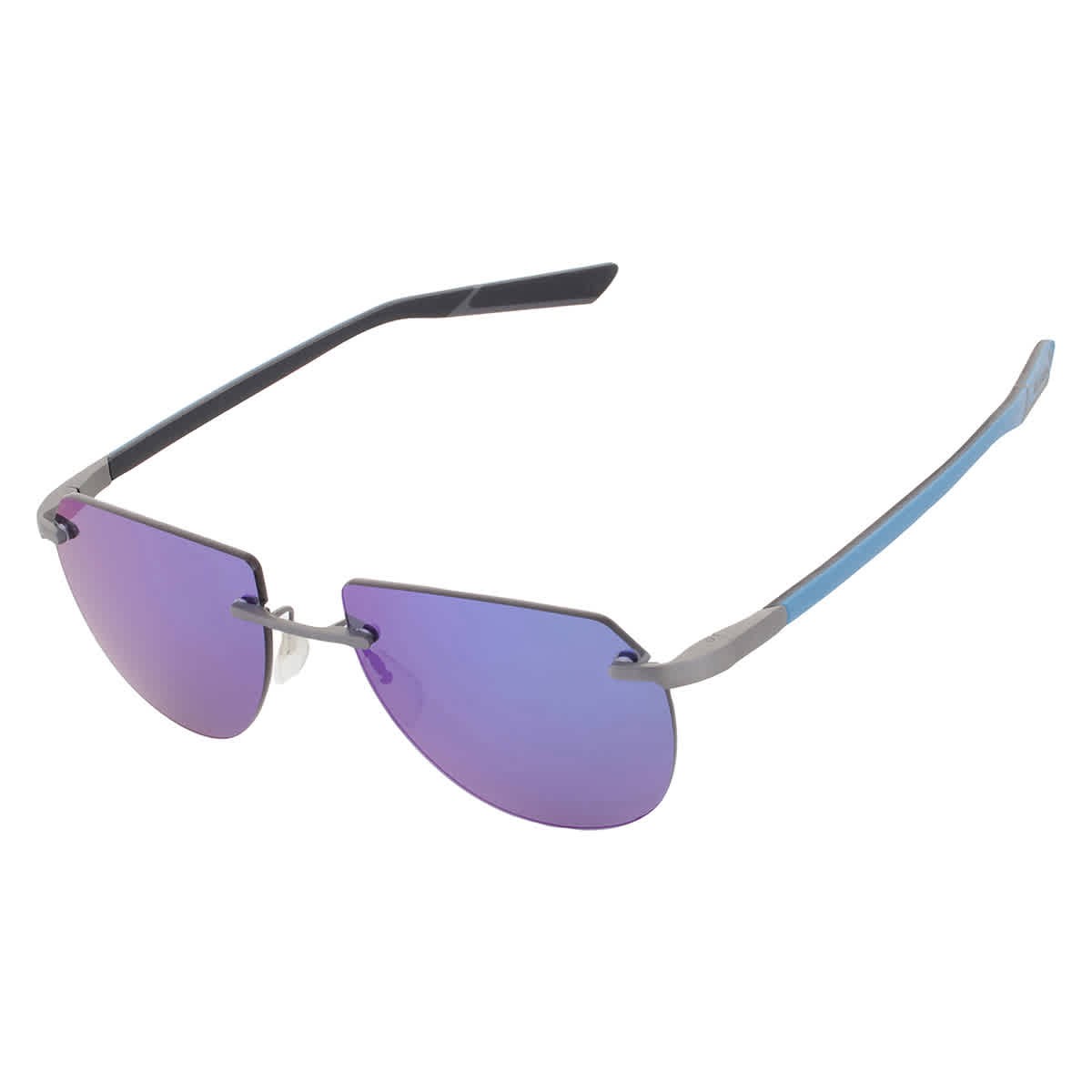 McLaren Blue Mirror Irregular Unisex Sunglasses MLMS-85S01 C04 57 MLMS-85S01 C04