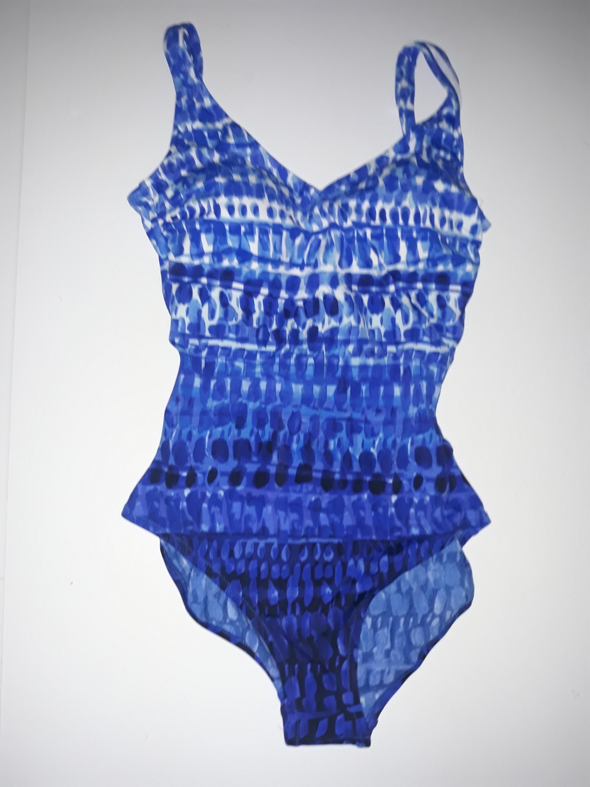 Essentials by Gottex Tummy-Control Womens One Piece Swimsuit Navy Size 6 NEW