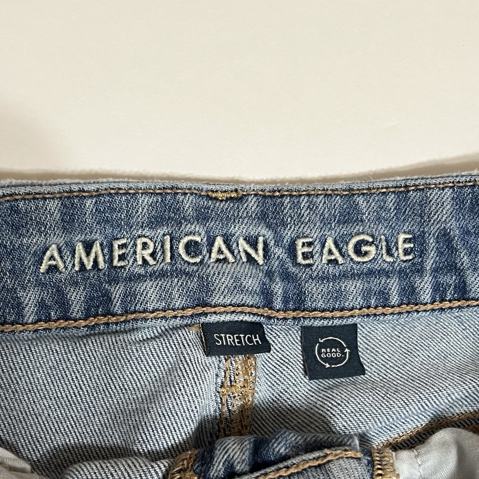 American Eagle Curvy Super High Rise Baggy Wide Leg Women’s 6 Reg (28×30) Cargo