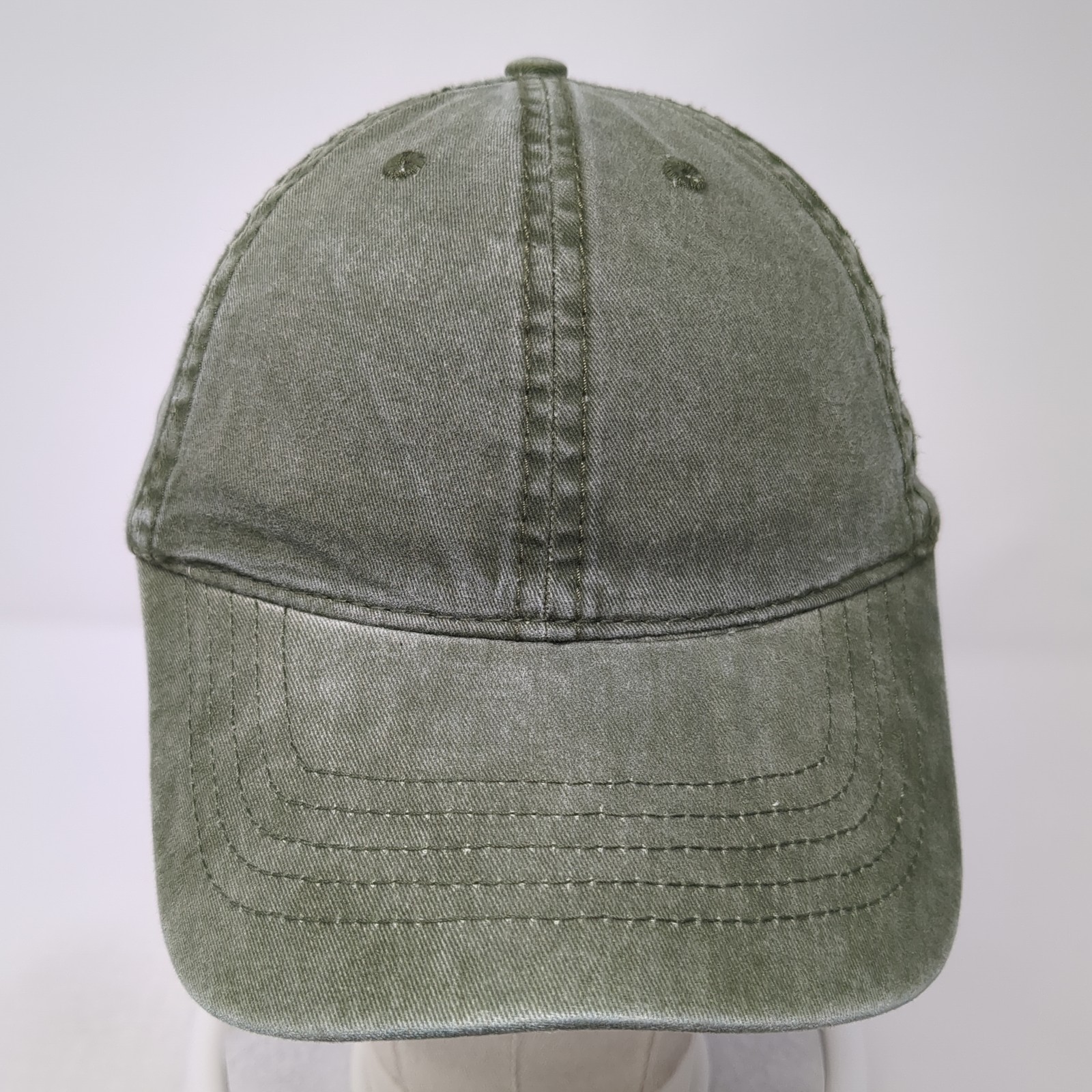 Unbranded Slideback Hat Green Solid One Size Adjustable Outdoor Blank