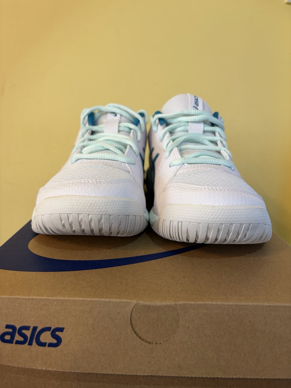 Size 8 – Asics Gel Dedicate 8 White Teal Blue