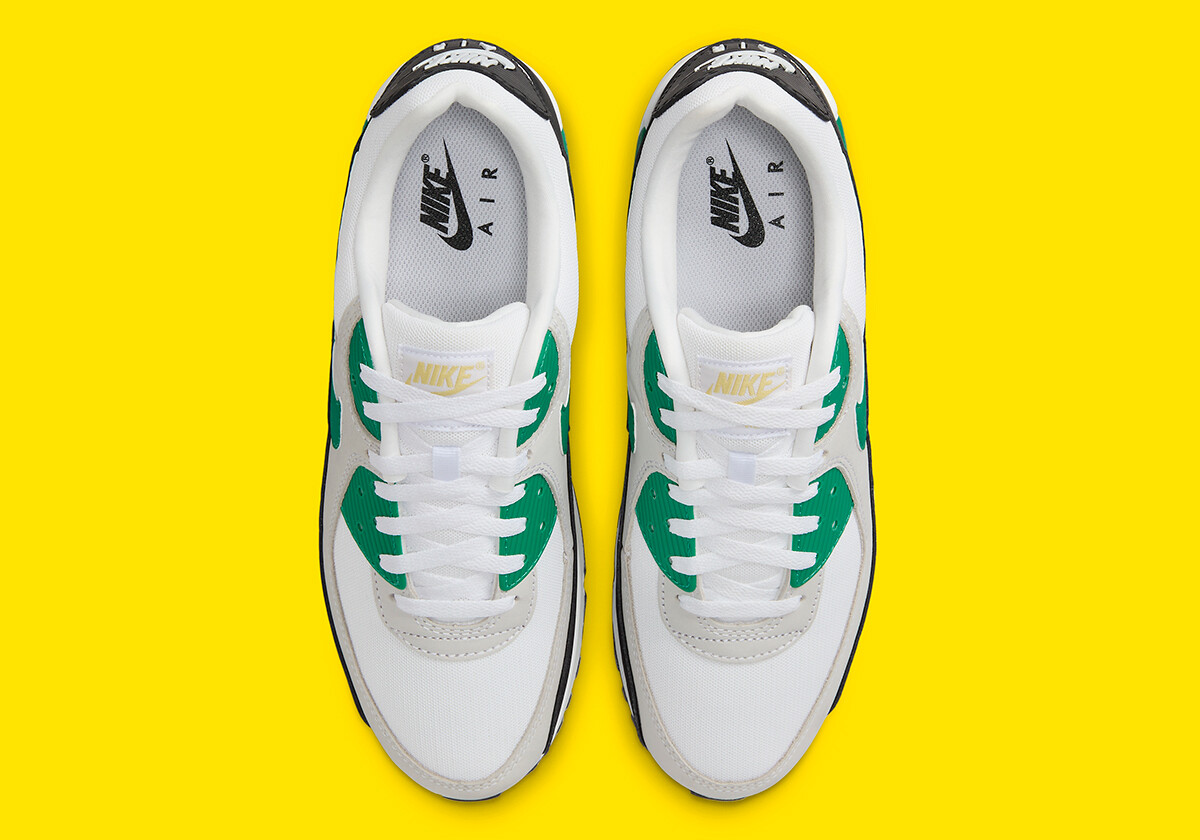 Nike Air Max 90 White Malachite Green Black FB9658-102 Men’s