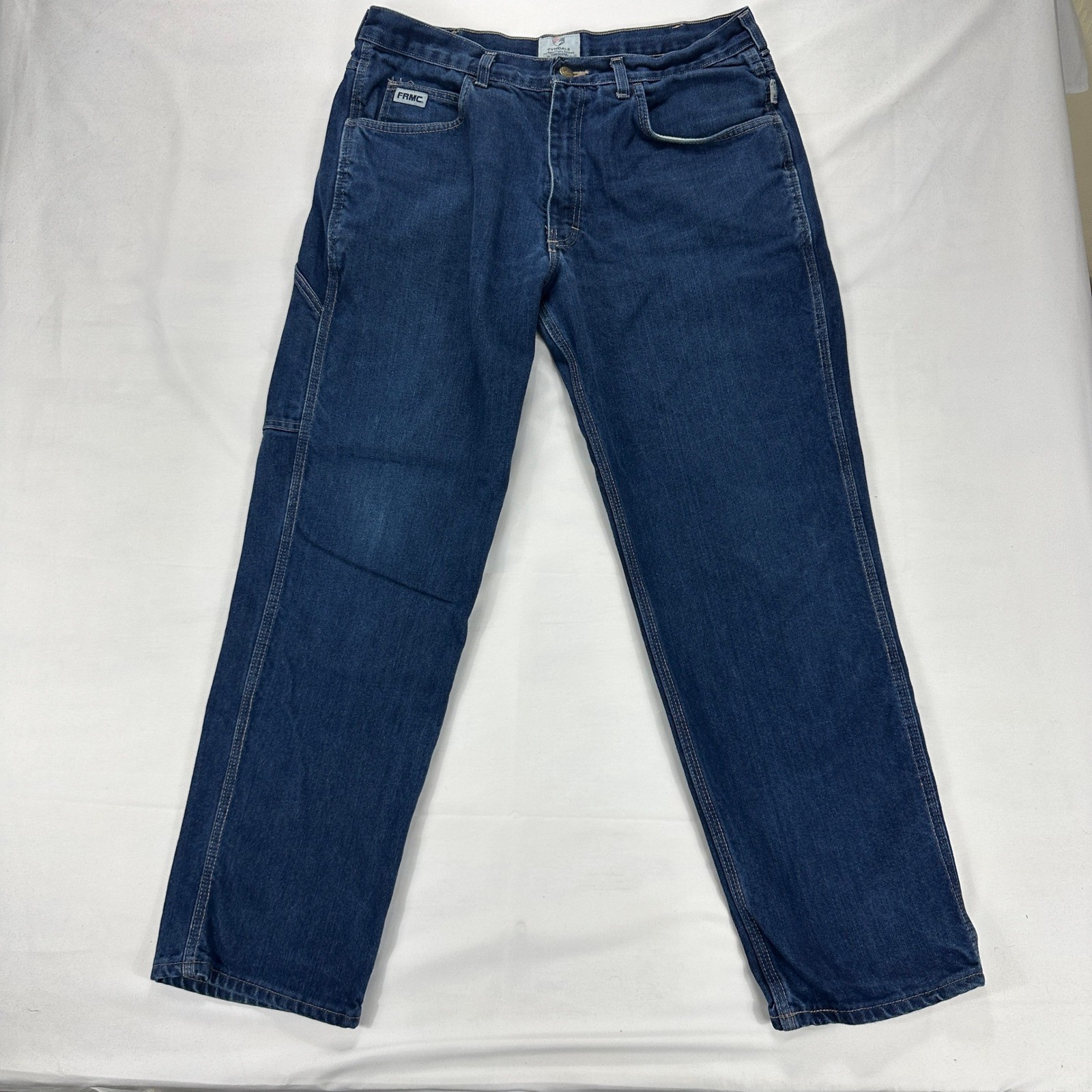 Tyndale FR F290T Flame Resistant Jeans Straight Leg Blue Denim 35×32 USA