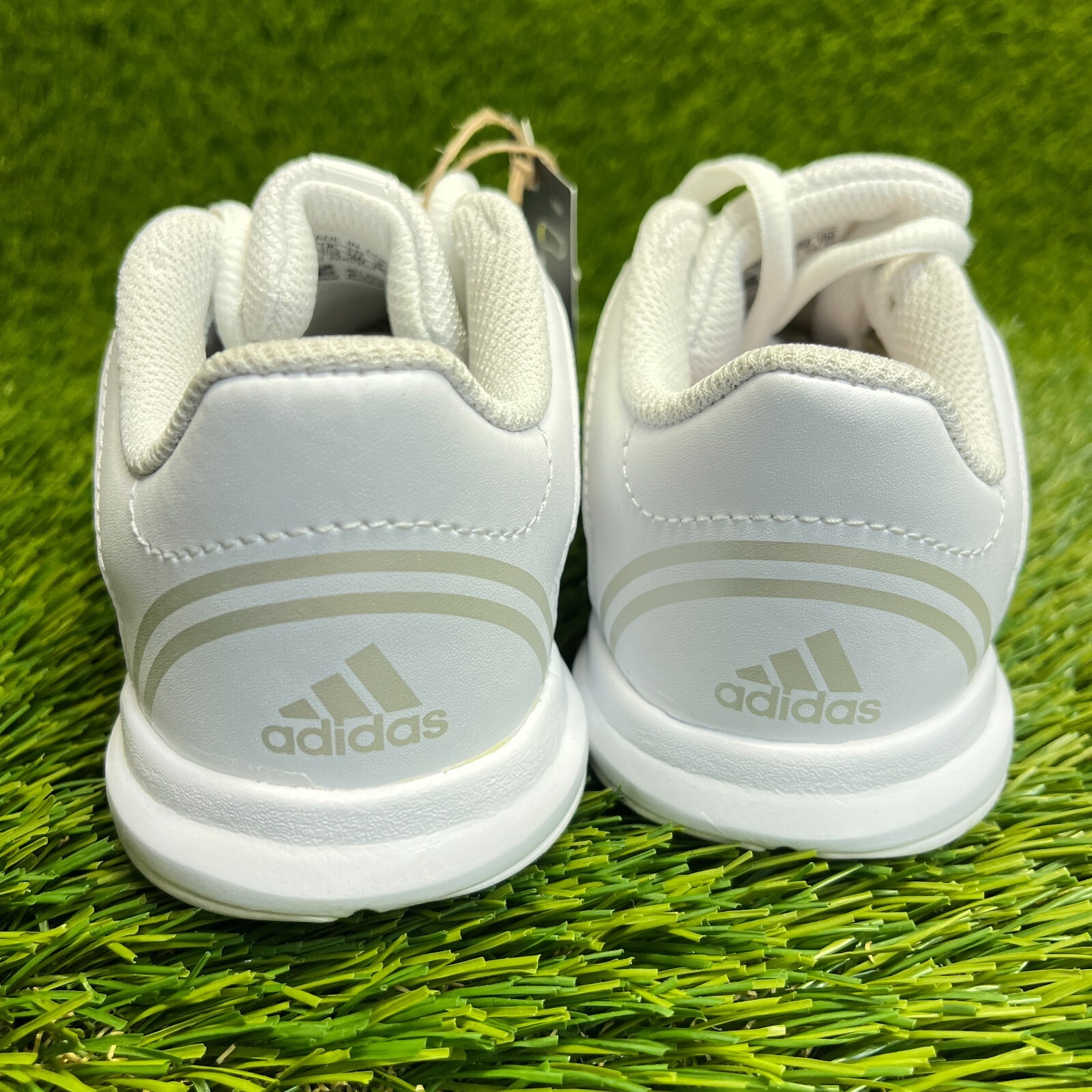 Adidas Triple Cheer Boys Size 12K White Athletic Cheerleading Shoes Sneakers