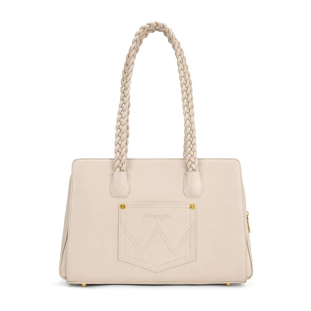 Wrangler Floral Print Braided Satchel Bag