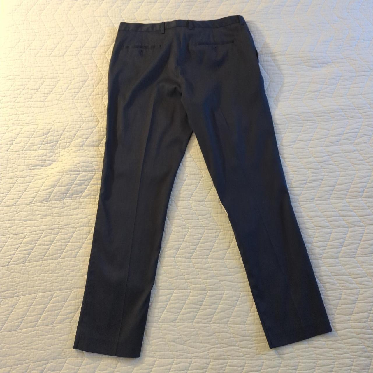 Charles Tyrwhitt Men’s Smart Texture Dress Pants – Blue 36×32 – Slim Fit