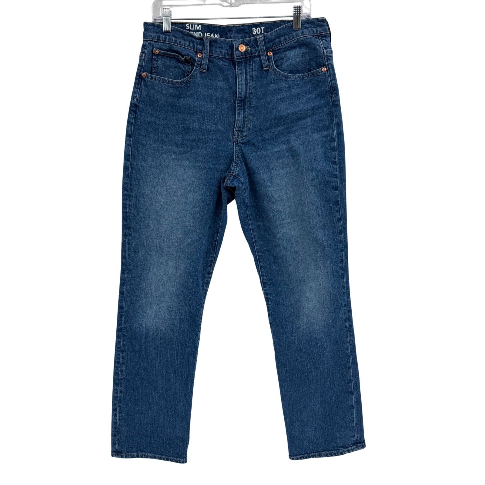 J. Crew Womens Slim Boyfriend Jeans Size 30 TALL Basic Classic Straight Leg