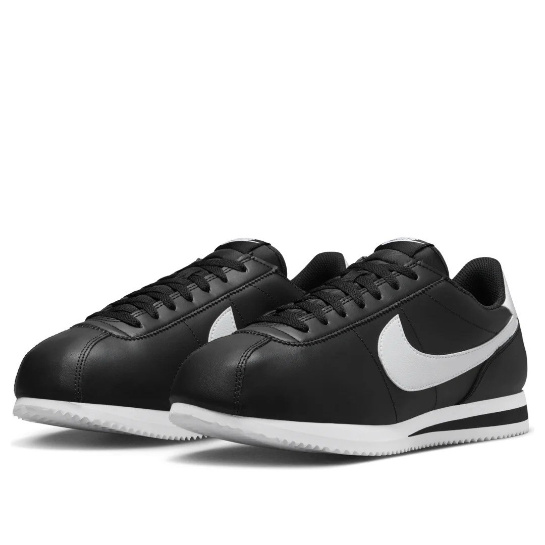 Nike Cortez Black White Classic Casual Leather Sneakers DM4044-001 Men’s Sizes