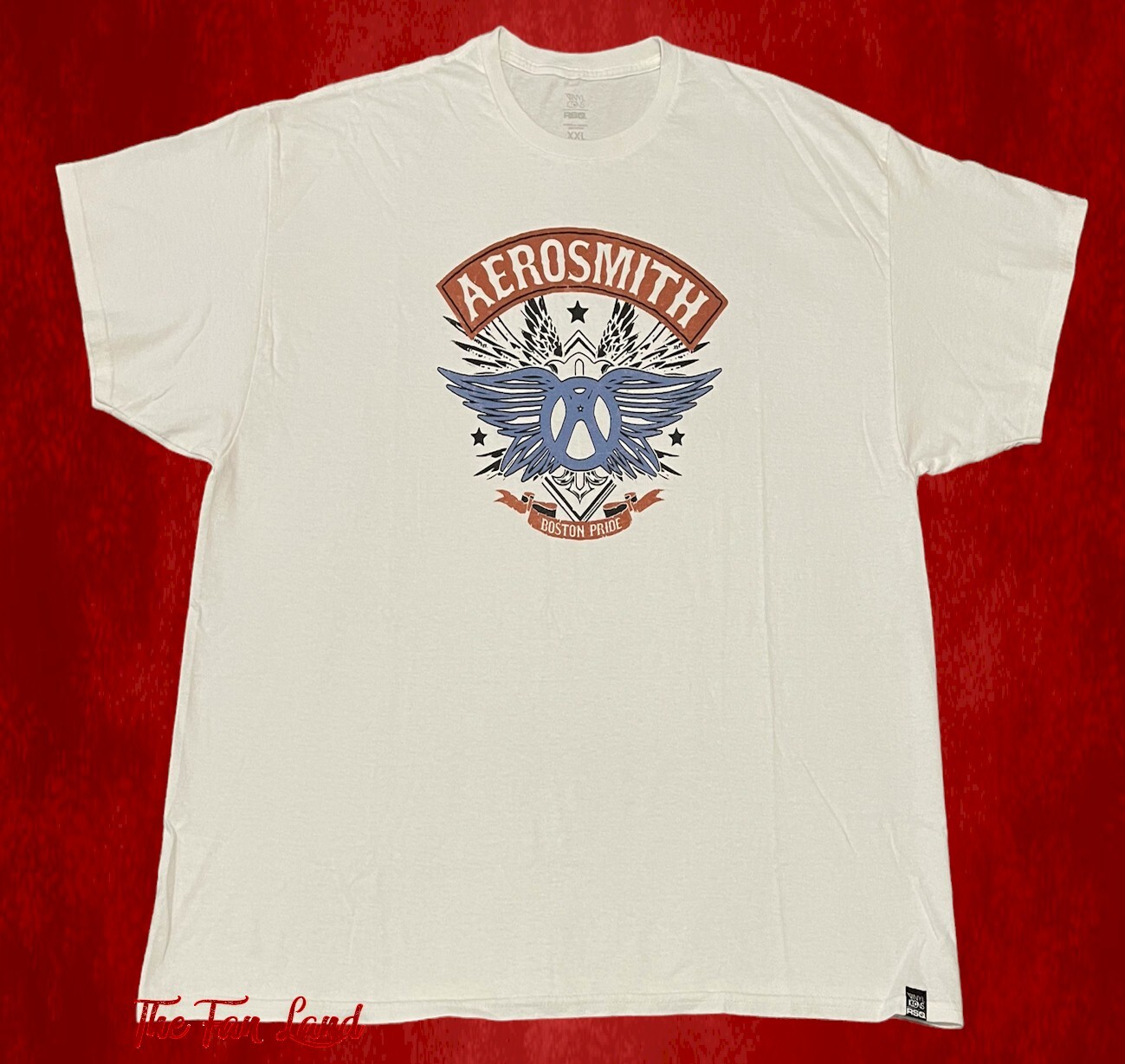 New Aerosmith Men’s Boston Pride Mens Vintage Classic T-Shirt