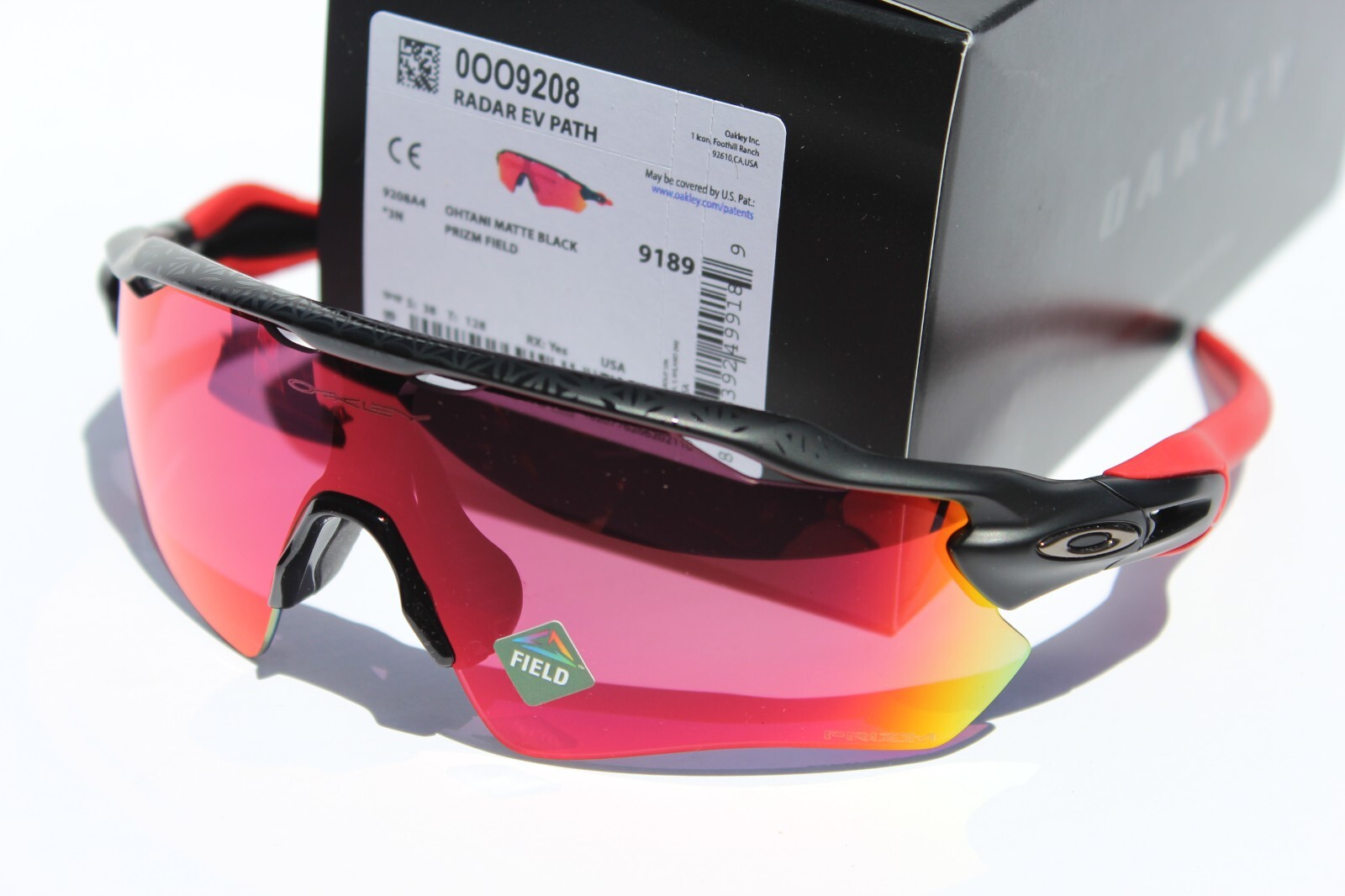 OAKLEY Radar EV Path OHTANI Sunglasses Matte Black/Prizm Field OO9208-A4 RARE