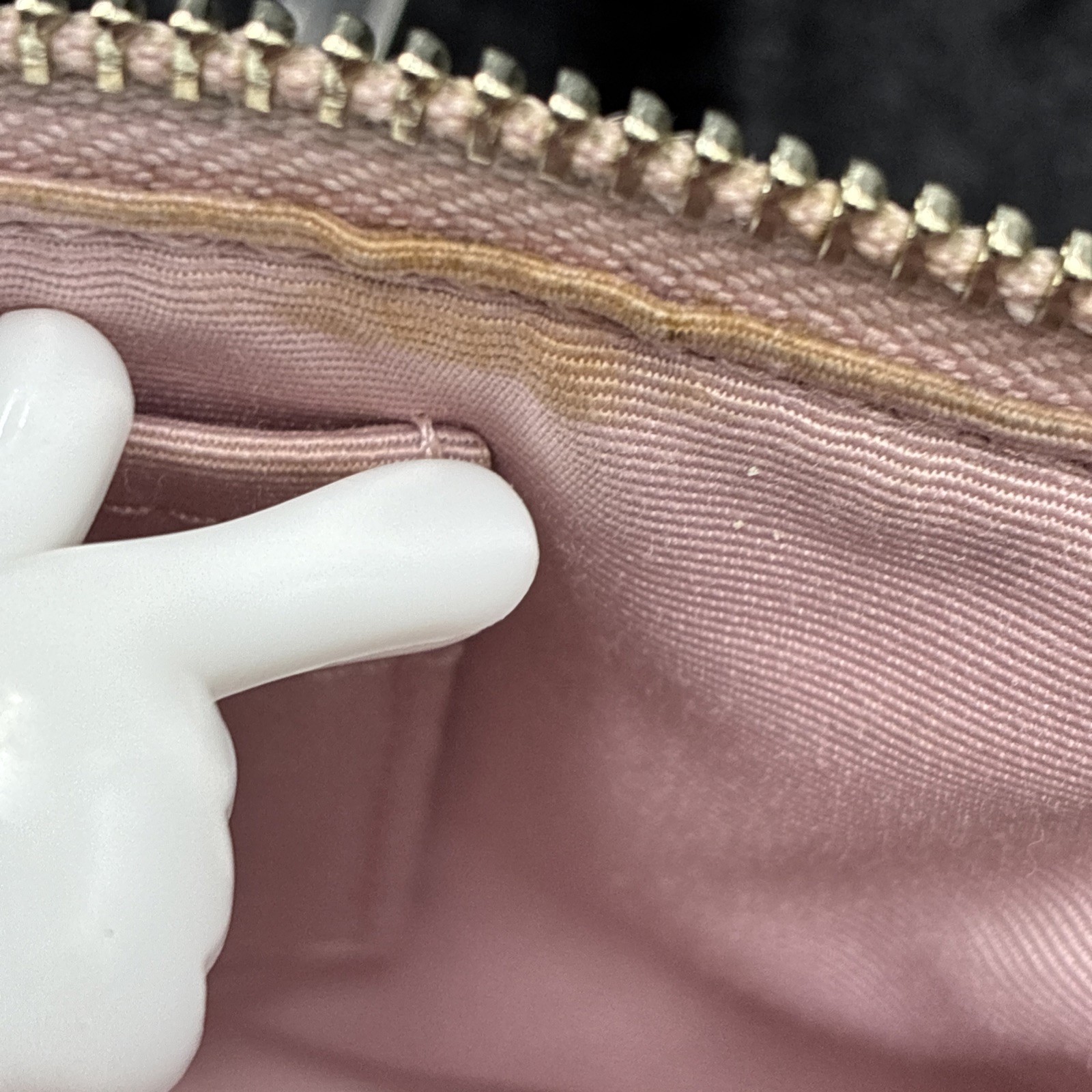 Coach Nolita 19 Petal Pink Pebbled Leather Wristlet Chain Shoulder Bag F53340 NY