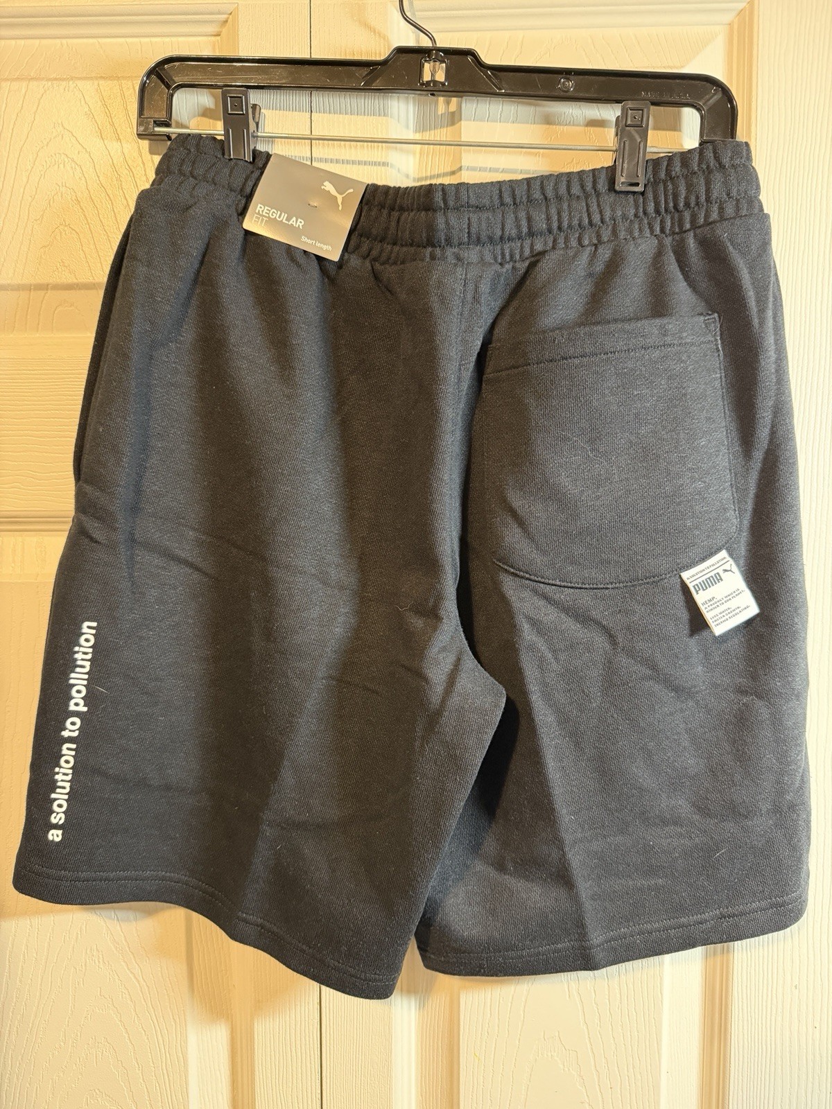 Puma Mens Hemp Shorts US Men’s Size Medium Black NEW With Tags ($65 retail)