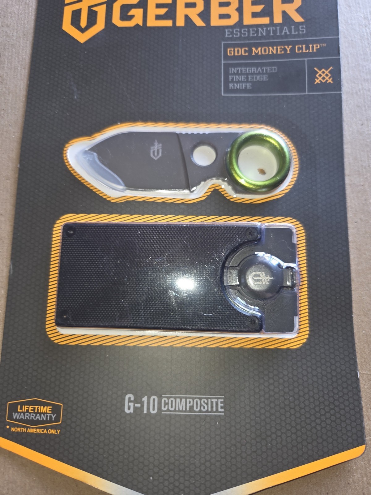NEW Gerber Fixed Blade Knife & Money Clip Card Holder Great Gift A6