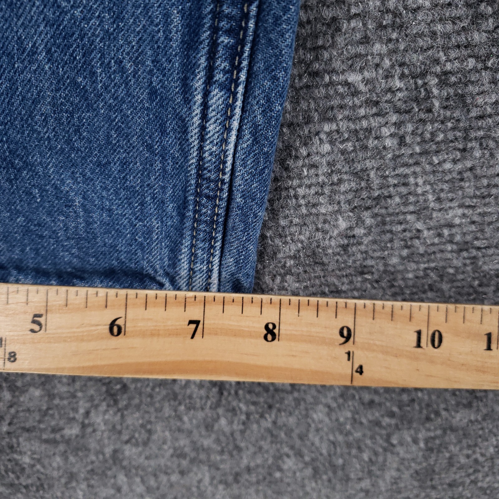 Levi’s Low Pro Straight Leg Jeans Womens 28 Blue Distressed Rip Knee Denim