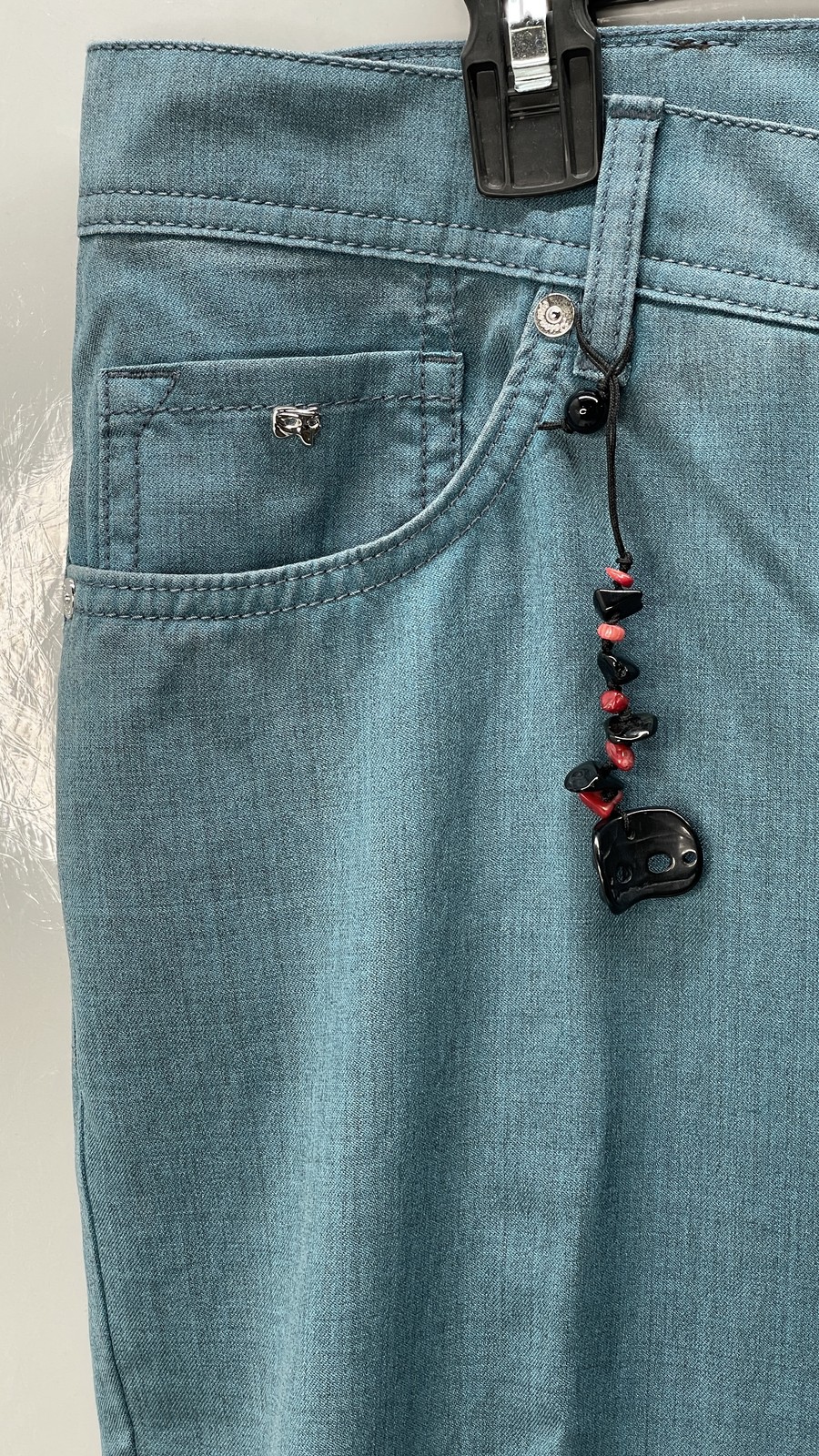 Marco Pescarolo Mens Pants Turquoise Blue Size US 36/ IT 52 Wool 5 Pocket